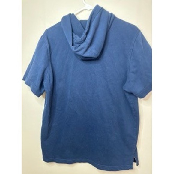 Under Armour Project Rock Mens Navy Blue Short Sleeve Hoodie Brahma Bull LG - Picture 5 of 6